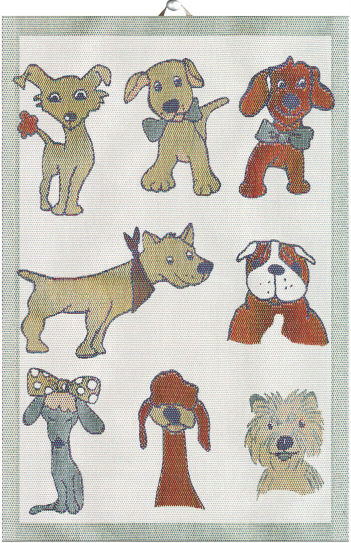 Strofinaccio con cani