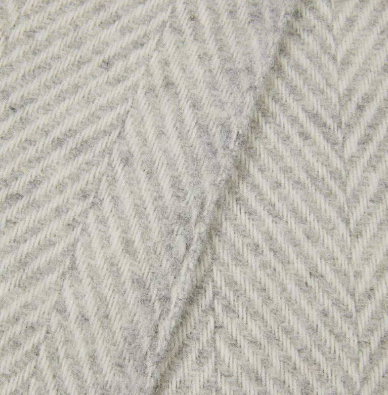 Plaid in pura lana grigio lanerossi